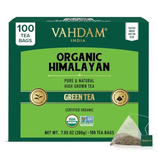 Classic Organic Himalayan Green Tea 100 Count Fine Crafted