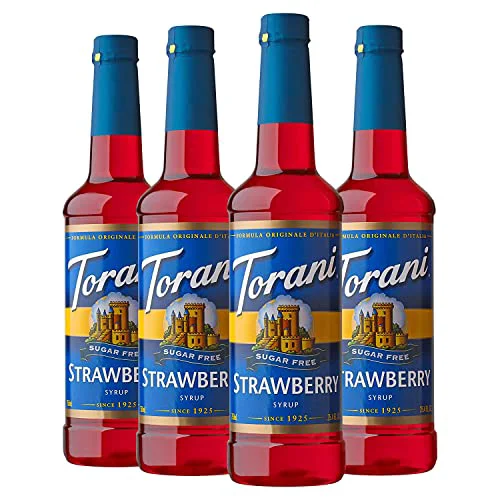 Healthy Sugar Strawberry Flavored Drink Syrup 101.6 Fl Oz Versatile
