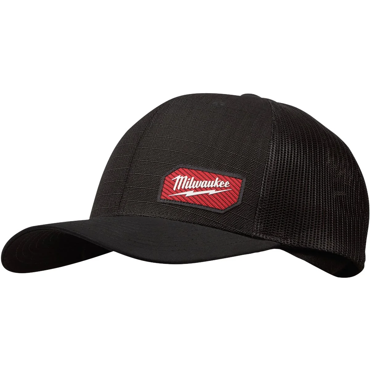 Premium Milwaukee GridIron Snapback Black Trucker Hat Comfortable