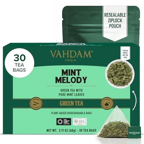 Quality Mint Green Tea Bags 30 Count User-Friendly