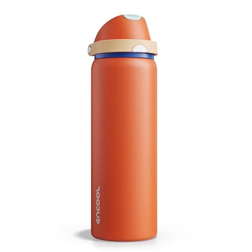 Fashionable Insulated Water Bottle with Straw Fast