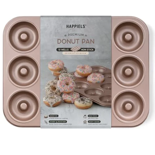 Effective 12 Well Donut Pan Nonstick Comfortable