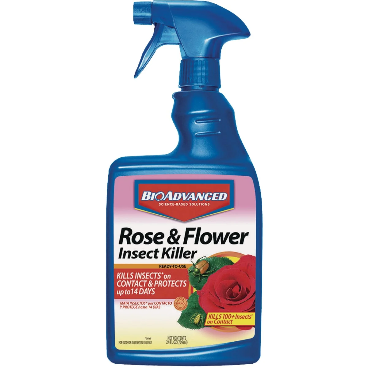 Official BioAdvanced 24 Oz. Ready To Use Trigger Spray Flower Rose Insect Killer Organic