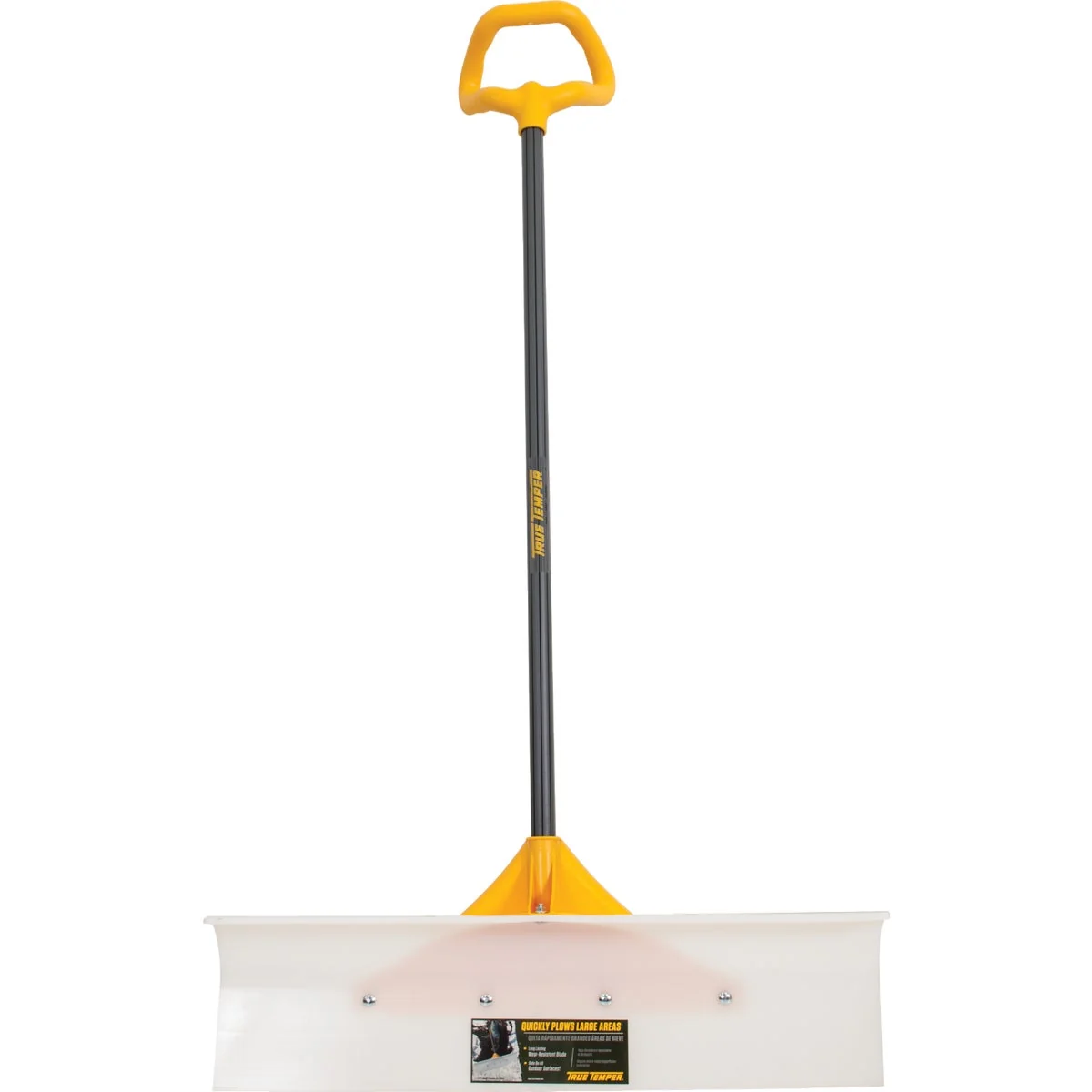 Practical True Temper 30 In. Nylon Snow Pusher with 42 In. Steel Handle Crafted