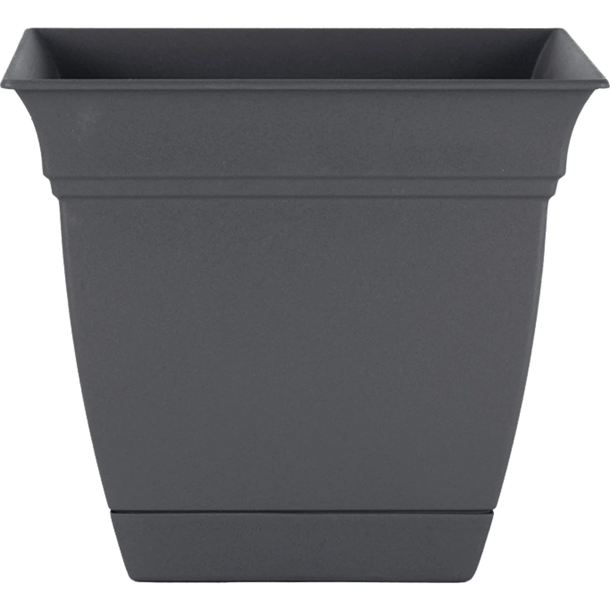 Superior HC Companies Eclipse 12 In. x 12 In. x 10.50 In. Resin Warm Gray Planter World-Class