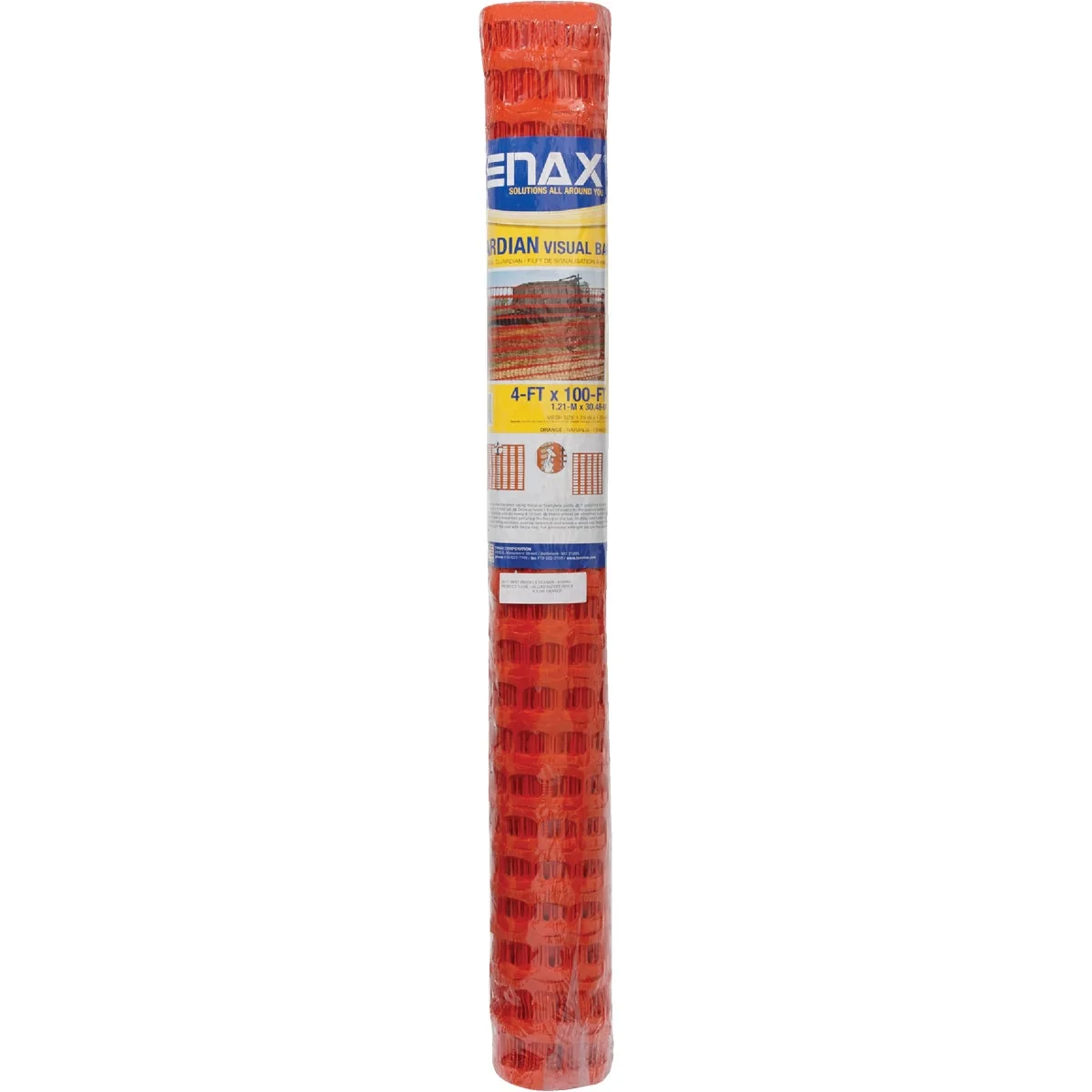 Outstanding Tenax Guardian 4 Ft. H. x 100 Ft. L. Polyethylene Safety Fence Orange Premium