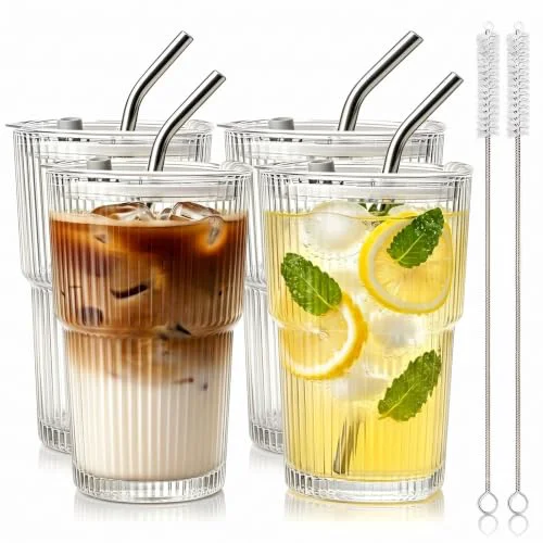 High-Performance 13oz Iced Coffee Cups with Lids and Straws Innovative
