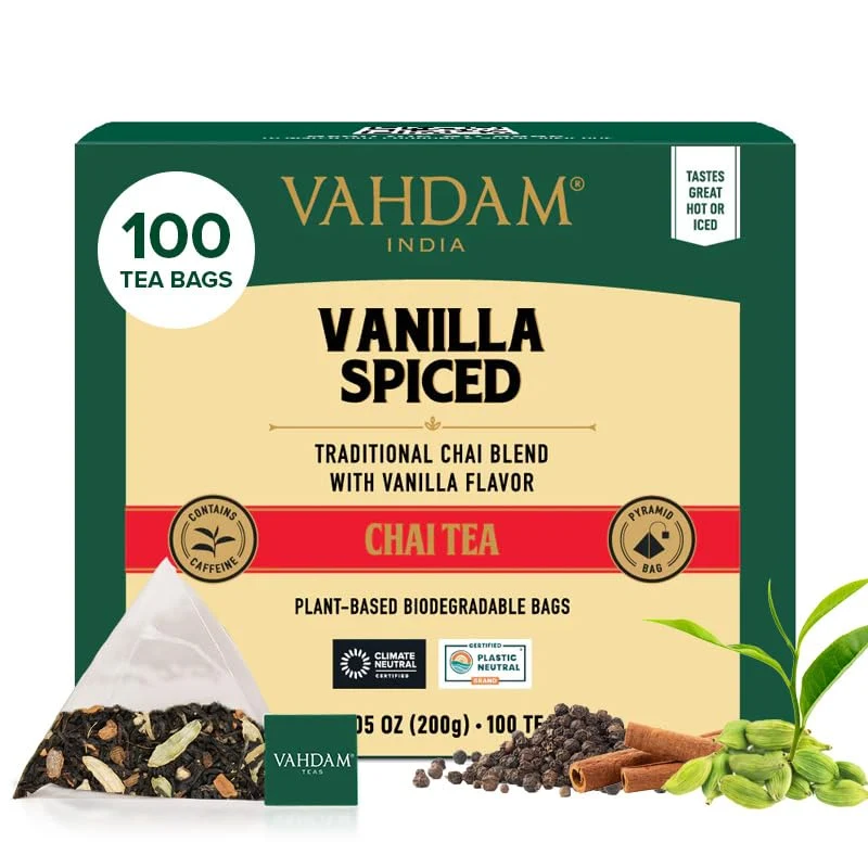 Soft Vanilla Chai Teabags 100 Count Official