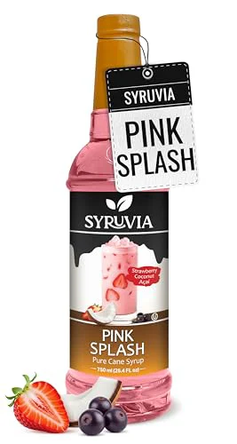 World-Class Pink Splash Syrup 25.4 Fl Oz Reusable