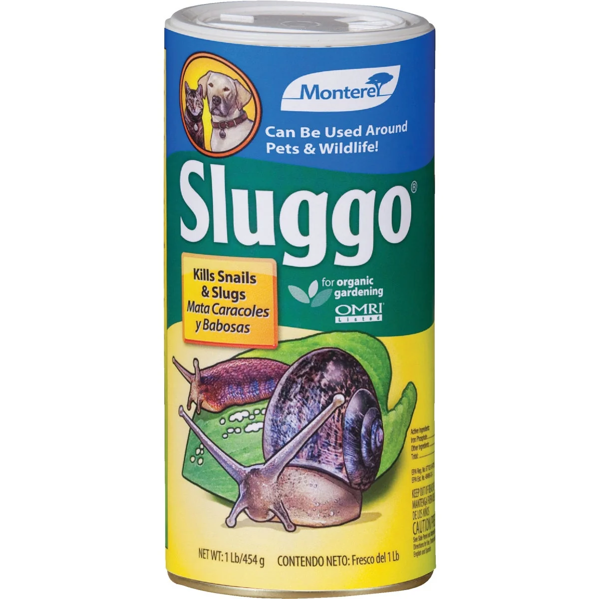 Elegant Monterey Sluggo 1 Lb. Ready To Use Granules Organic Slug Snail Killer Pure