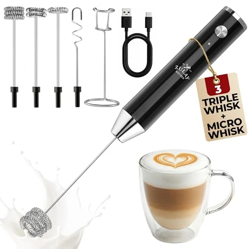 Smooth Rechargeable Milk Frother Handheld Practical