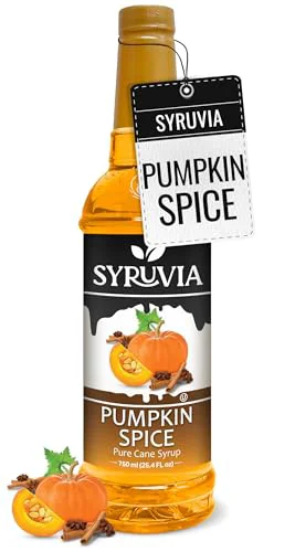Safe Pumpkin Spice Syrup for Coffee 25.4 Ounces Pumpkin Spice Flavored Coffee Syrup 25.4 Fl Oz Premium Material