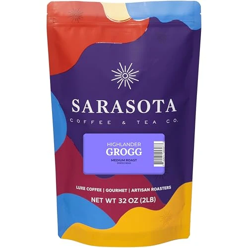 Modern 2 lb Highlander Grogg Whole Bean Coffee 32 Ounce Smart