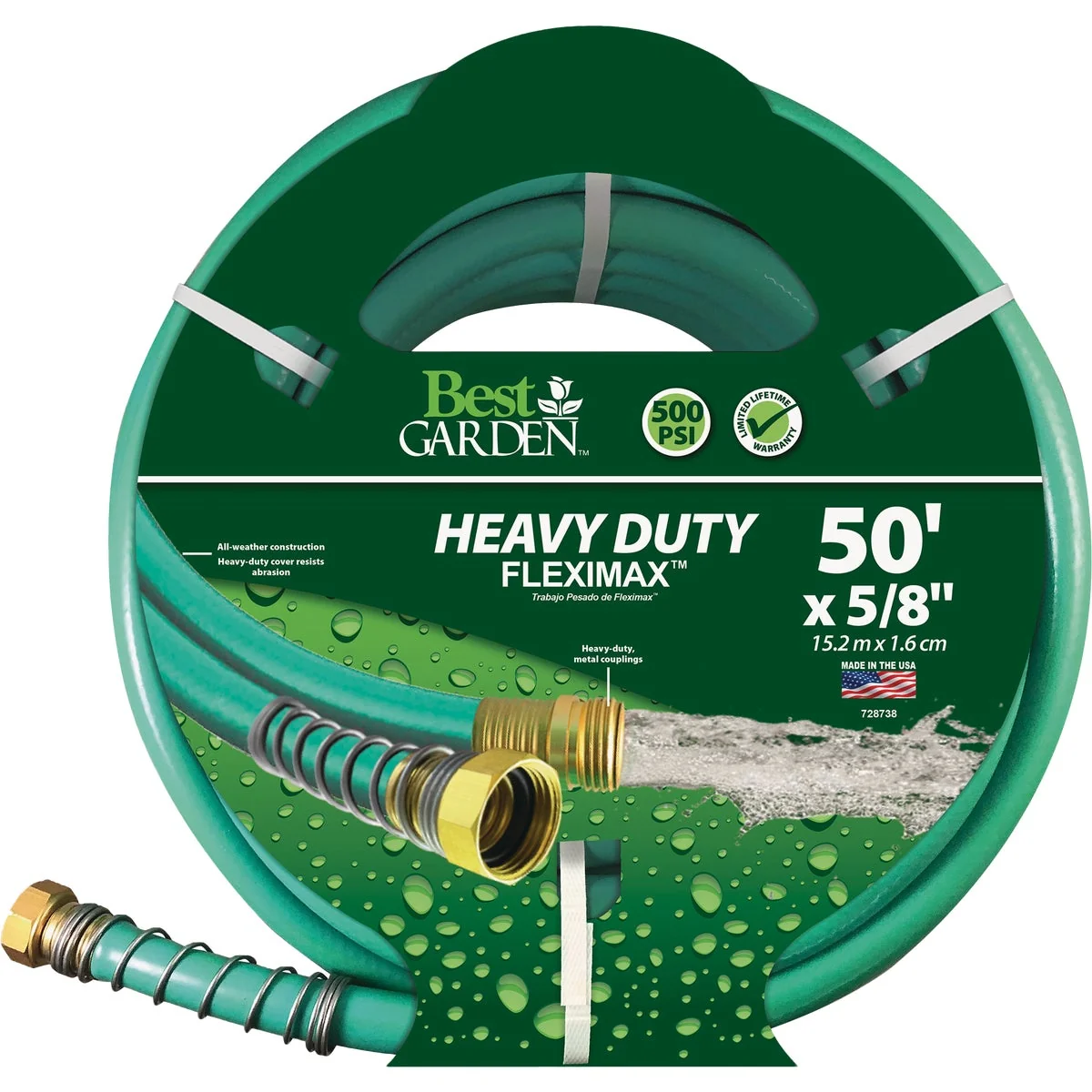 Contemporary Garden 5 8 In. x 50 Ft. FlexiMAX Heavy Duty Hose Versatile