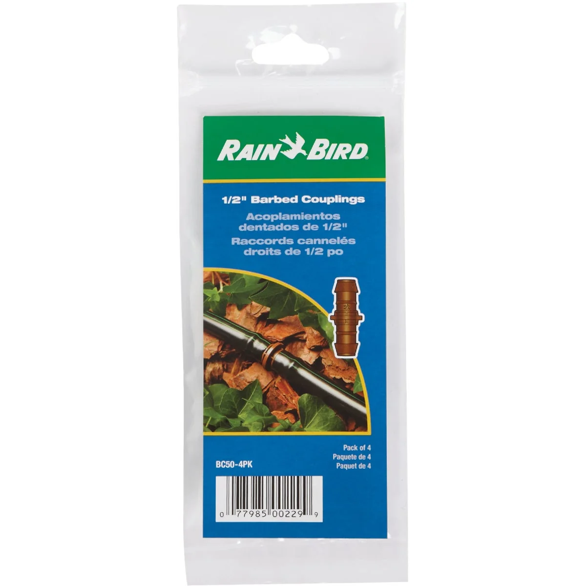 Convenient Rain Bird 1 2 In. Tubing Barbed Coupling 4-Pack Sustainable