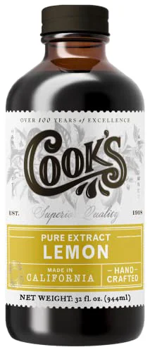 Consistent Pure Lemon Extract for Baking Cooking 32 Fl Oz Genuine