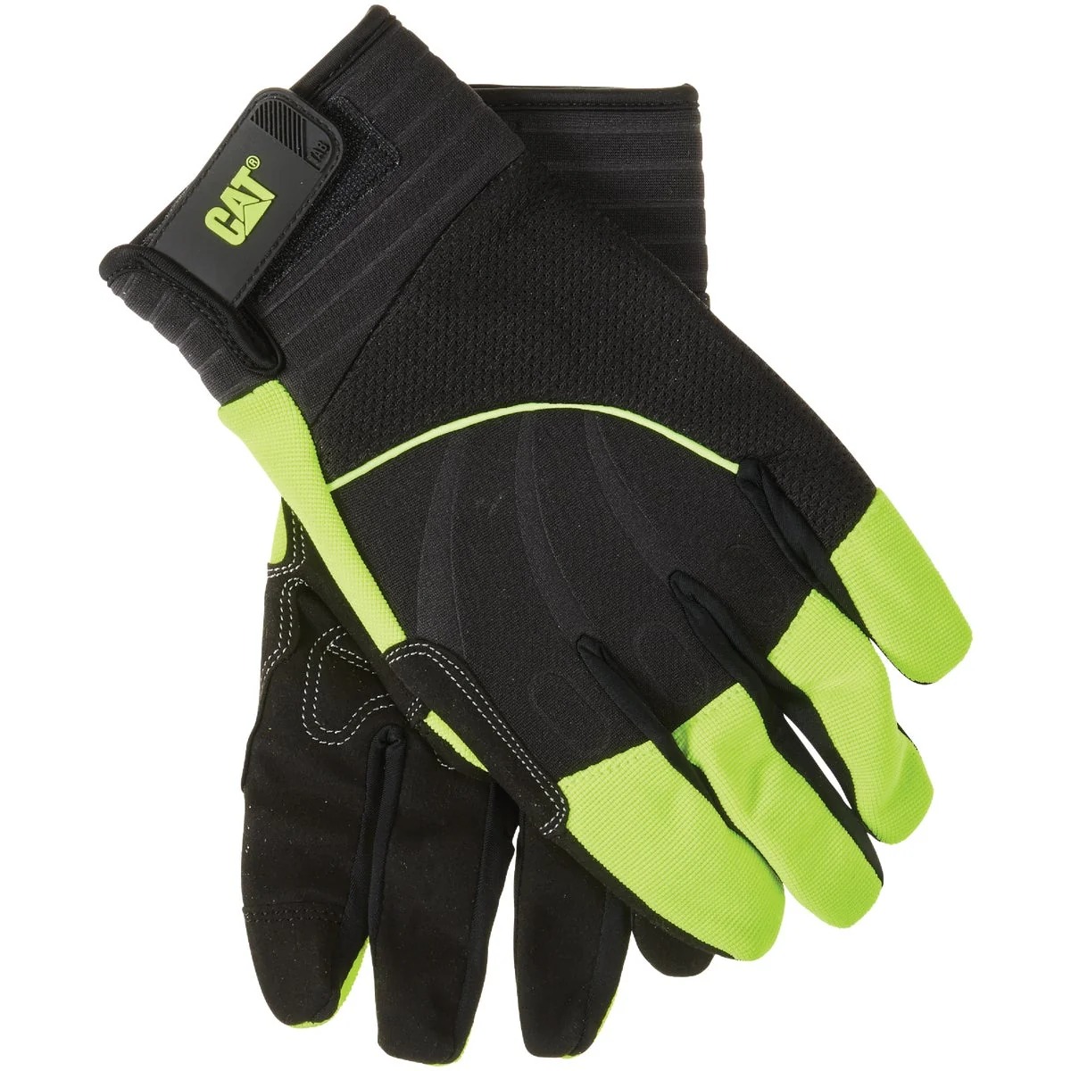 Versatile CAT Men's XL Synthetic Leather High Visibility Work Glove Professional