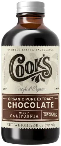 Original Organic Chocolate Extract for Baking 16 Fl Oz Durable