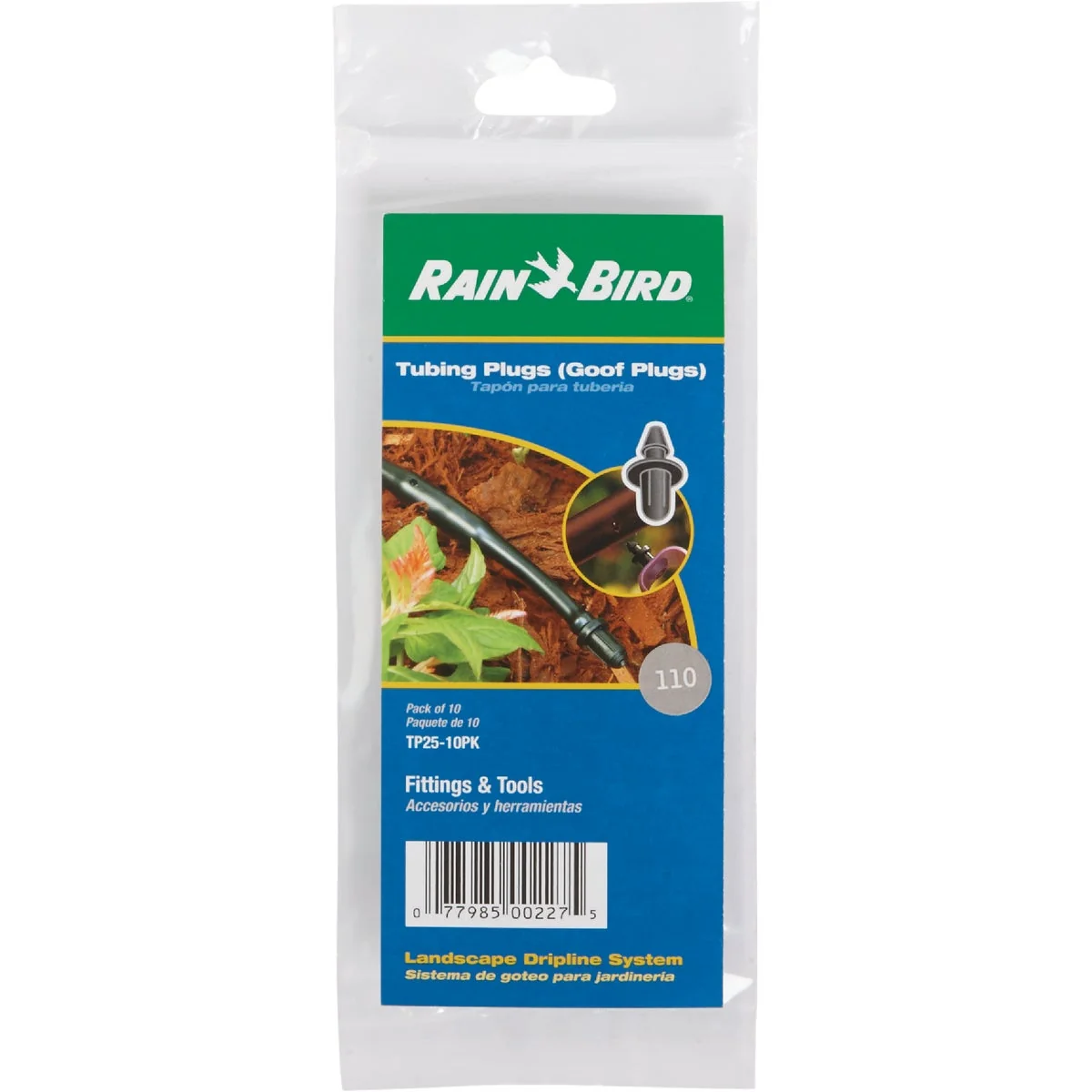 First-Class Rain Bird 1 4 1 2 In. Tube Barbed Hose Plug 10-Pack Convenient
