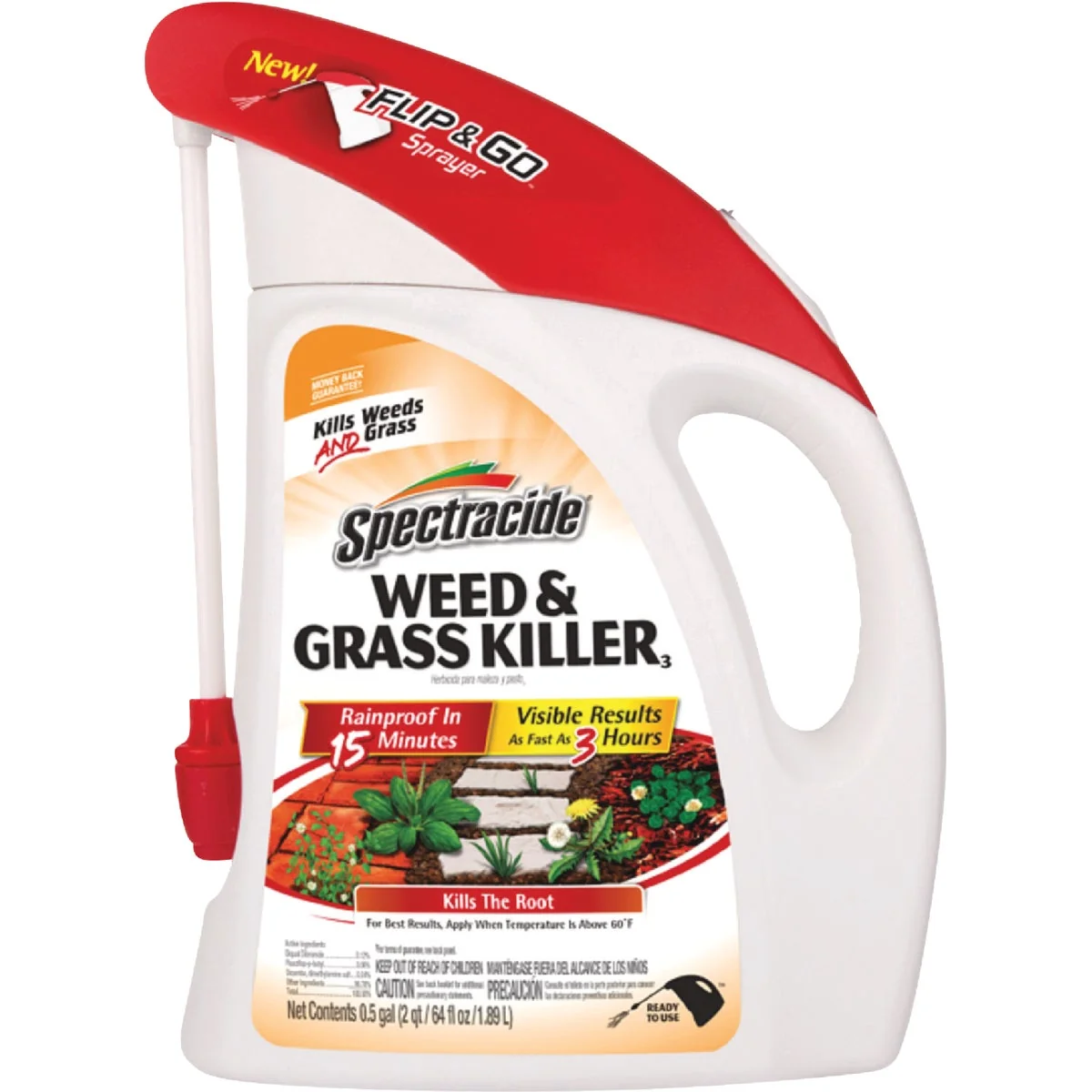 Durable Spectracide Flip N' Go 64 Oz. Ready To Use Battery Powered Sprayer Weed and Grass Killer Innovative