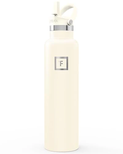 Casual 24 oz Narrow Mouth Water Bottle with Straw Convenient