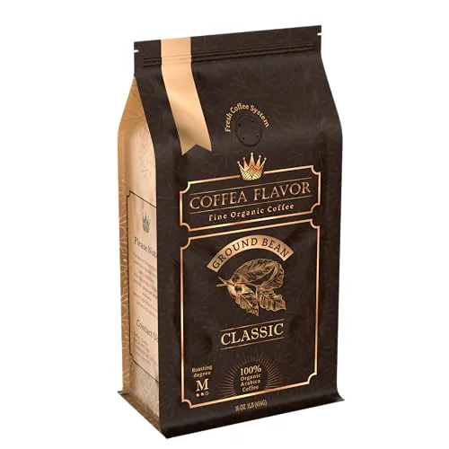 Elite Organic Ground Coffee Medium Roast 16 Ounce Safe