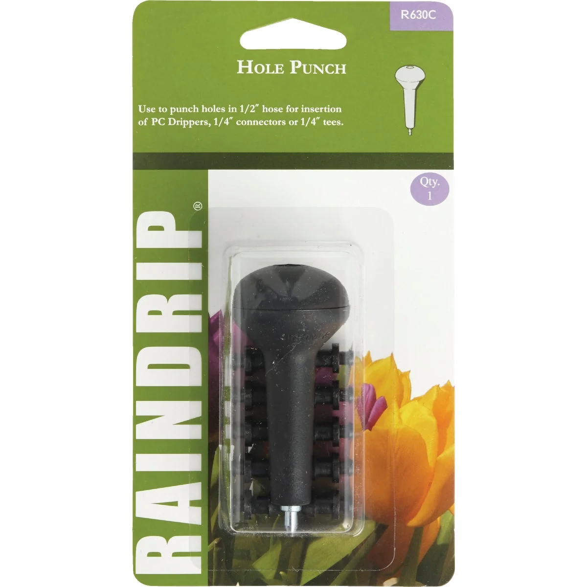 Sophisticated Raindrip 1 2 5 8 0.710 In. Tubing Hole Punch with Socket Elegant