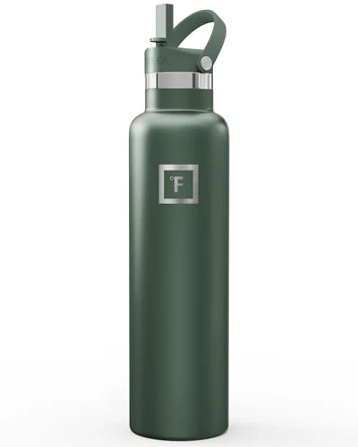 Carefully Designed 24 oz Narrow Mouth Water Bottle with Straw Genuine