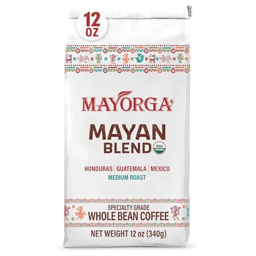 Easy-to-Use Organic Coffee 12oz Mayan Blend 12 Ounce Modern