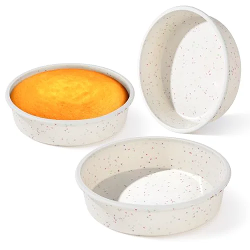 Genuine 10 Inch Cake Pans 3 Count Comfortable