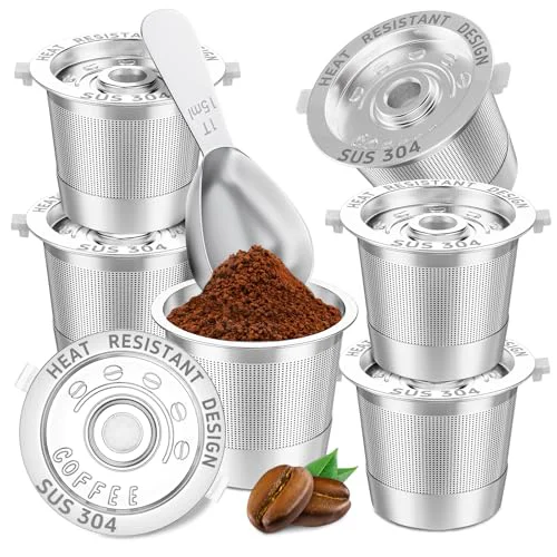 Authentic 6 Pack Reusable K Cups Coffee Pods for Keurig 1.0 6 Count Classic