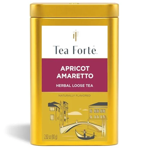 Crafted Apricot Amaretto Loose Leaf Tea Canister 2.82 Ounce World-Class