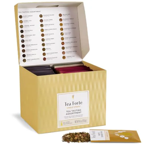 Comfortable Single Steeps Loose Leaf Tea Sampler Tea Chest Sustainable