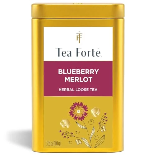 Convenient Blueberry Merlot Loose Leaf Tea Canister 3.53 Ounce Responsible