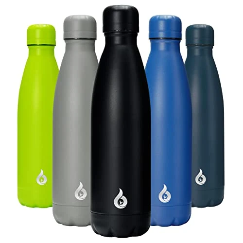 Enhanced 17 oz Small Insulated Water Bottle Natural