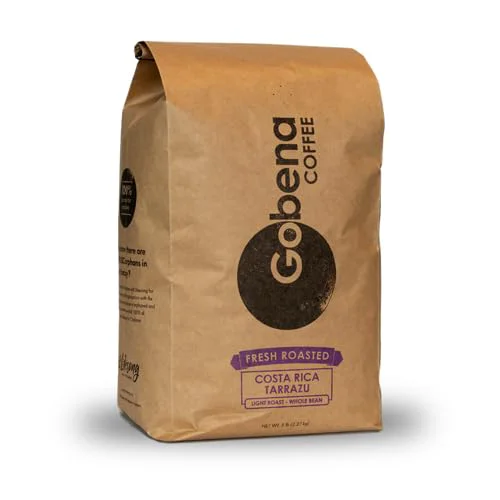 Exclusive Coffee 5lb Costa Rica Tarrazu Whole Bean Light Roast 80 Ounce User-Friendly