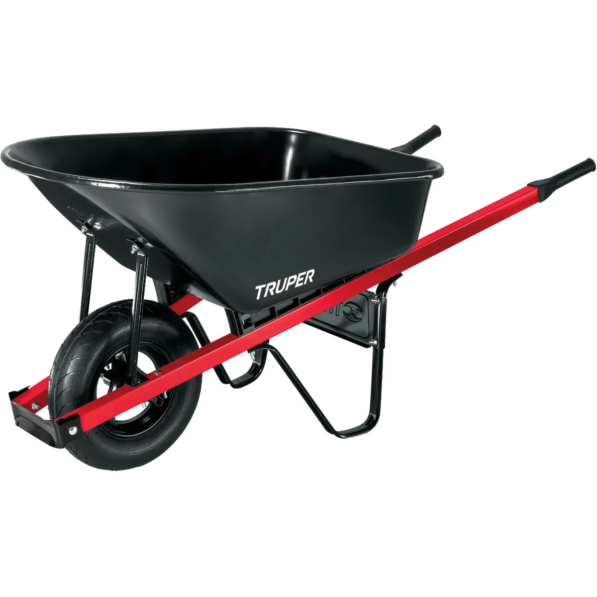 Detailed Truper 6 Cu. Ft. Steel Wheelbarrow Artisan