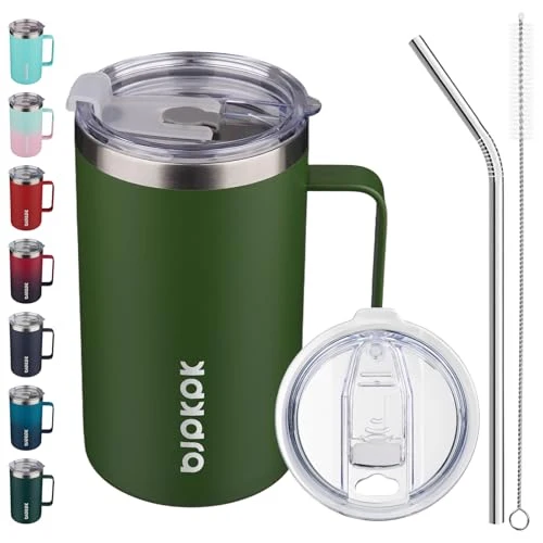 Premium Material 25oz Insulated Coffee Mug with Handle Excellent