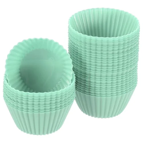 Fashionable 36Pcs Silicone Cupcake Liners Luxury