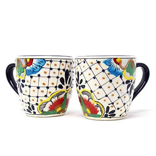 Fine Mexican Pottery Mugs 2 Count Superior