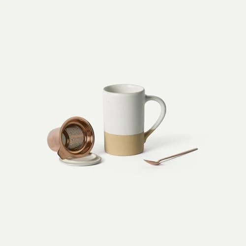 Official Ceramics Tea Cup with Loose Leaf Infuser Premium