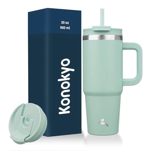 Proven 30 oz Insulated Tumbler Water Bottle with Handle Eco-Friendly