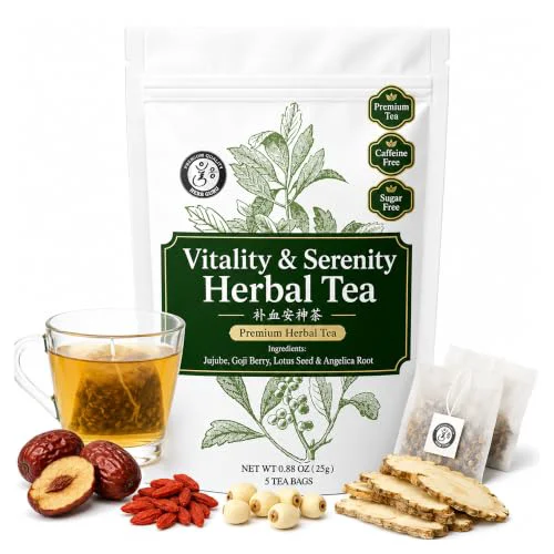 High-Grade Calm Energy Daily Balance Traditional Chinese Herbal Tea for Modern Wellness 5 Count Fashionable