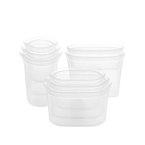 Consistent Reusable Food Storage Containers Full Set of 8 Frost 8 Count Stylish