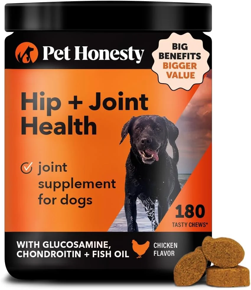 Authentic Hip Joint Health - Dog Joint Supplement Support for Dogs with Glucosamine Chondroitin MSM Turmeric - Glucosamine for Dogs Soft Chews - Advanced Pet Joint Support and Mobility - 180 ct Trendy