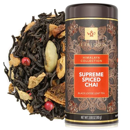 High-Quality Supreme Spiced Chai Loose Leaf Tea 3.88 Ounce Green