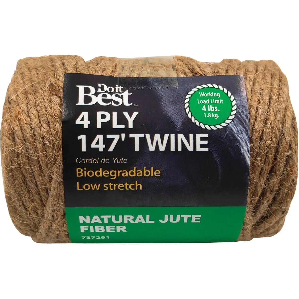 Smart Do it 4-Ply x 147 Ft. Brown Jute Biodegradable Twine Green