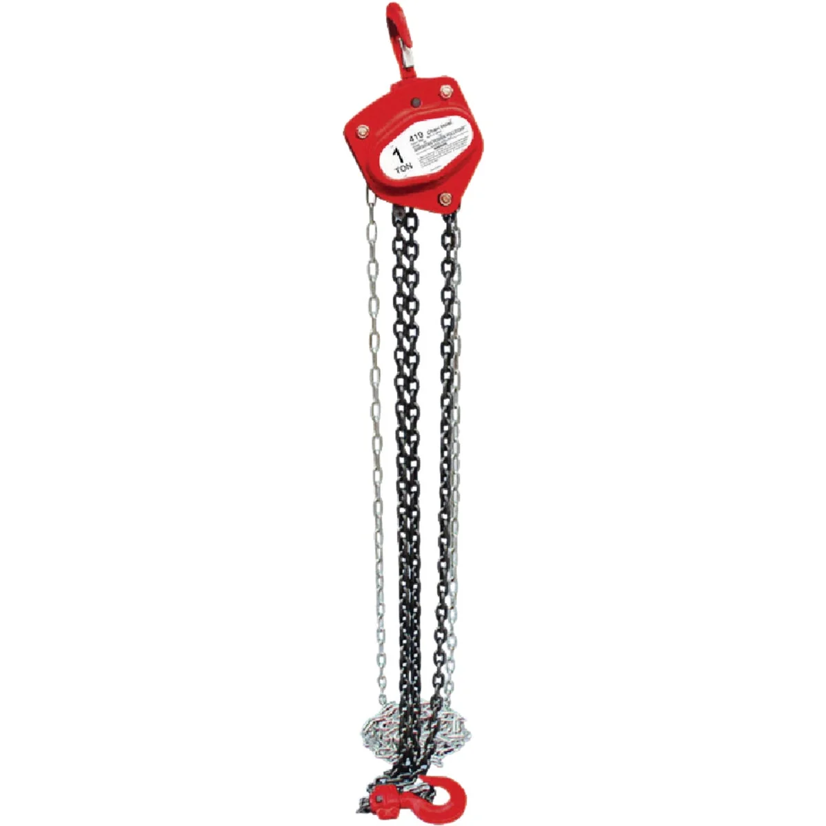 Pure American Power Pull 2000 Lb. 10 Ft. Lift Chain Block Hoist Fine Crafted