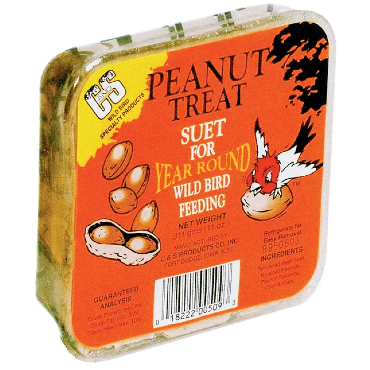 User-Friendly C S 11 Oz. Peanut Treat Suet Top-Quality