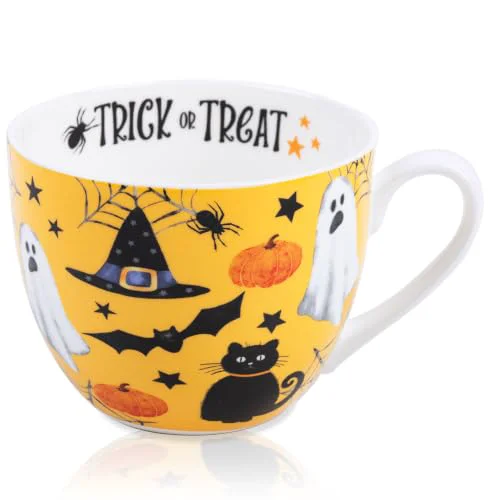 High-Grade Orange Halloween Hug Mug Elegant